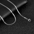 Snake Chain For Men And Boys Rhodium Plated Stainless Steel Chain.