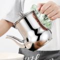 Stainless Steel Oil Container Large Capacity Practical Sauce Vinegar Water Storage Kitchen Dispenser Bottle.