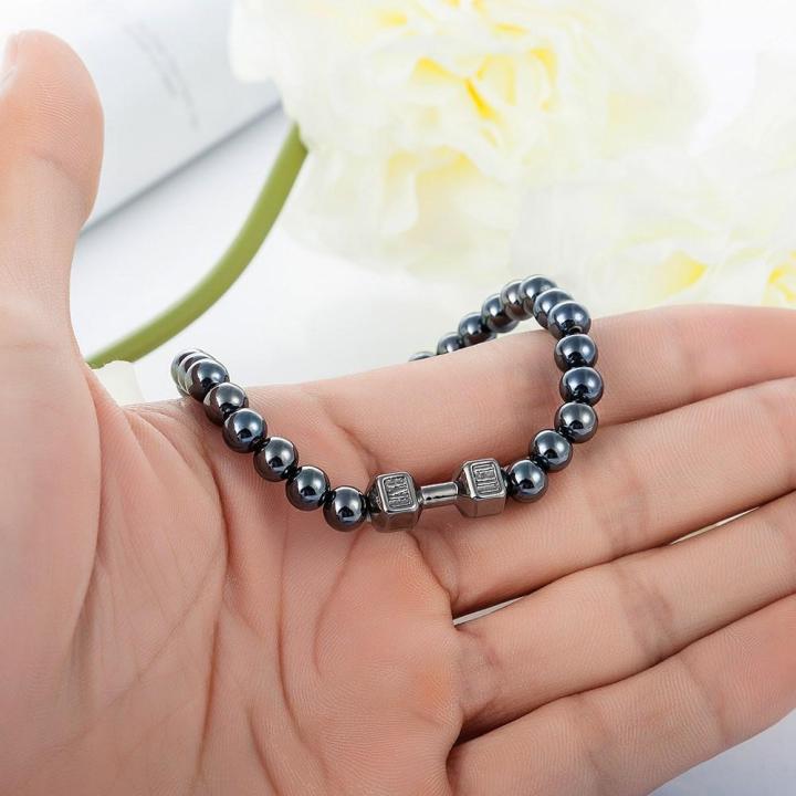 Gun%20Black%20Stone%20Dumbbell%20Bracelet%20Men%20-%20Bracelet%20For%20Men%20-%20Image%204
