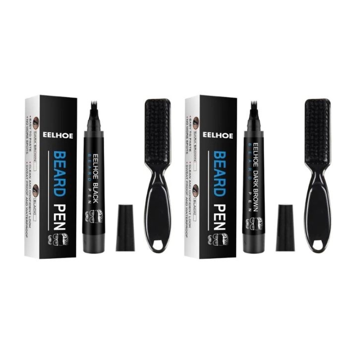 Beard Coloring Shaping Tools Waterproof Black Brown Hair Pencil Man Cosmetic Drop Shipping