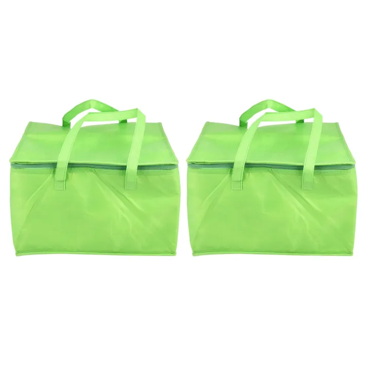 2X%20Foldable%20Large%20Cooler%20Bag%20Portable%20Food%20Cake%20Insulated%20Bag%20Aluminum%20Foil%20Thermal%20Box%20Green%20-%20Image%202