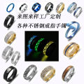 Cross-border jewelry mobile phone label NFC titanium steel ring smart wearable ring black technology smart ring nfc spot. 