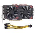 Gaming Graphics Card, RX 580 Graphics Card Efficient 256BIT with Dual Fans for Desktop PCs. 