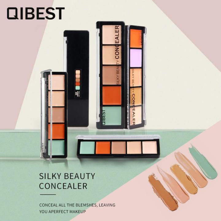 5-color concealer, moisturizing liquid foundation, long-lasting brightening, facial contour modification and acne marks