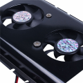 4X Black 3.5 SATA IDE Hard Disk Drive HDD 2 Fan Cooler for PC. 