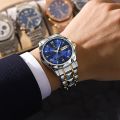 POEDAGAR Top Brand Luxury Man Wristwatch Waterproof Luminous Date Week Men Watches Stainless Steel Quartz Men's Watch Male reloj. 