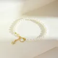 Pearl Bracelet Girl S925 Sterling Hand Jewelry Freshwater Pearl Bracelet For Girlfriend On Valentine's Day. 