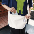 Large Capacity Waffle Crossbody Bag Simple Nylon Underarm Bag INS Korean Style Single Shoulder Bag College Style 1Pcs. 