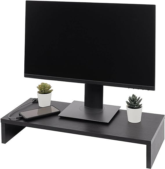 Monitor%20Stand-Desktop%20Monitor%20Stand-Wood%20Monitor%20Stand-Monitor%20With%20Shelf%20for%20Laptop,%20Ergonomic,Computer%20size:%2027%20cm,Modern,%20Office,Notebook,PC%20-%20Monitor%20Stand%20Shelf-White%20-%20Image%202