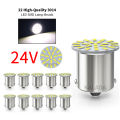 【Exclusive】 20pcs 24V Car LED Light led 1156 BA15S 1157 BAY15D Bulb 3014 22SMD Truck Bus RV DRL Daytime Running Light Tail Signal Lamp White. 