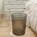Home Essentials Striped Plastic Trash Can Large Capacity Transparent Garbage Container Nordic Waste Bin Kitchen.