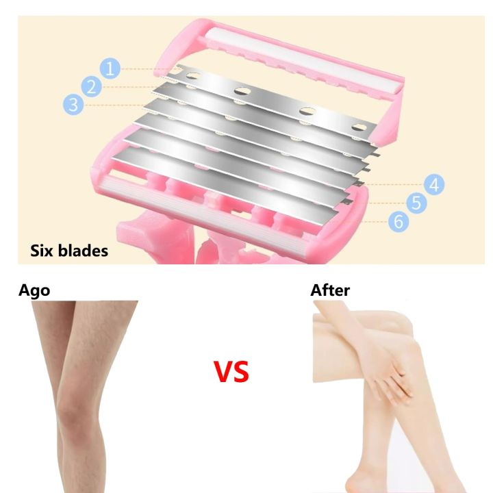 Portable%206%20Layer%20Blade%20Body%20Hair%20Removal%20Beauty%20Razor%20for%20Women%20Leg%20Armpits%20Facial%20Hair%20T-shape%20Trimmer%20Shaver%20Razor%20with%203%20Replaceable%20Blades%20-%20Image%205