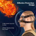 Sports Face Guard, Nose Guard for Broken Nose, Basketball Football Softball Training Face Protect Shield, Easy to Use Black Close.
