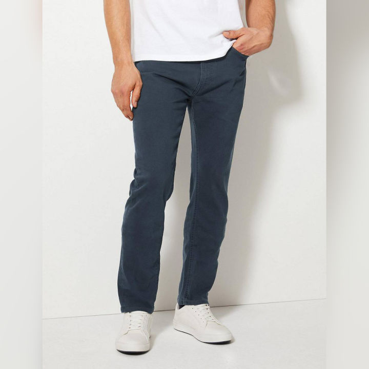 Tapered Fit Jeans with Stretch for Men