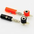 1Pair- MALE FEMALE Banana PLUG SOCKET 4mm Lantern Head RED & BLACK Plug Socket Screw Terminal Cables Connector 4mm Male Female Banana Socket Jack.