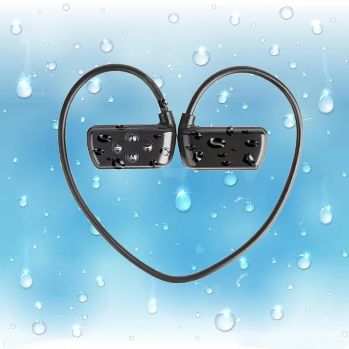 IPX8 Waterproof Swimming Headset With Mic 8GB MP3 Player Wireless Bluetooth Earphone BT5.0 Sports Earphone For Phones