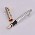 Dazzle Blue Fountain Pen Classic Style Smooth Writing Inking Pens 0.5mm Nib Signature Metal Fountain Pen School Supplies. 