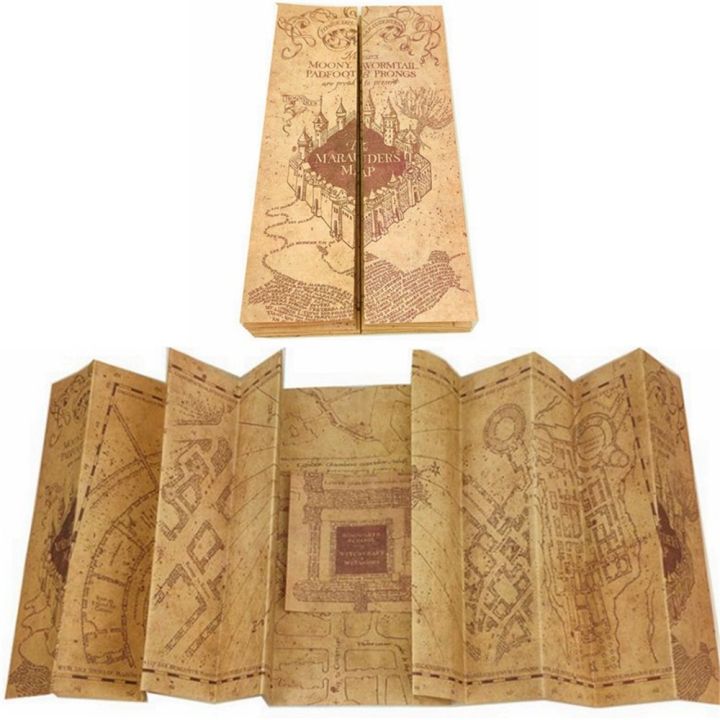 Potter Magic School The Marauder's Map Movie of Wizarding World Cosplay Ticket Admission Letter Of School Toy Christmas Gifts