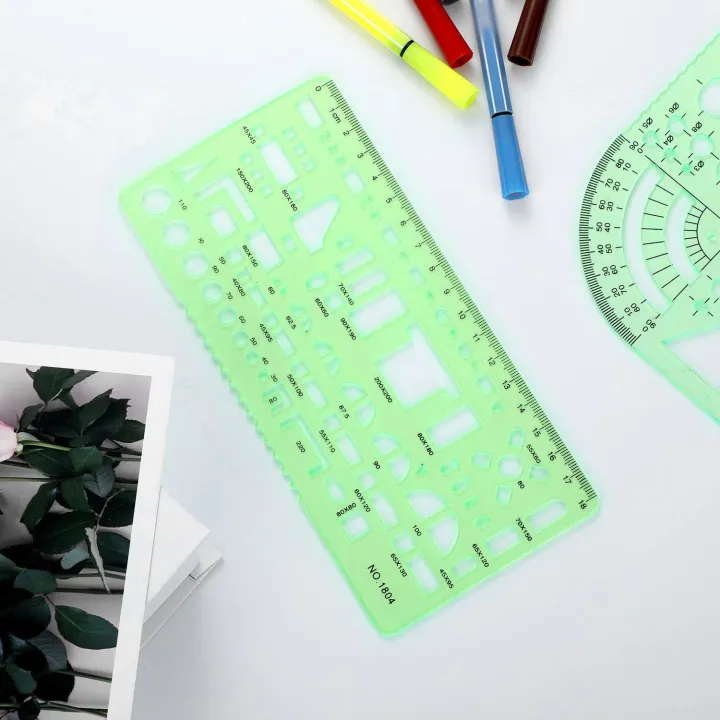 6%20Pieces%20Plastic%20Measuring%20Templates%20Building%20Formwork%20Stencils%20Geometric%20Drawing%20Rulers%20for%20Office%20and%20School,Green(null).%20-%20Image%204