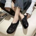 Summer New Sandals Mori Girl Artistic Closed Toe White Shoes Vintage Soft Sole Thin Shoes Women's Breathable Shoes Mesh Fisherman Shoes.
