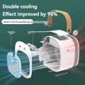 Portable air conditioning fan USB office desktop mini refrigerator household bedroom humidification spray water cooling fan. 