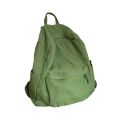 New American College ~ Drape Sense Old Backpack Korean Ins Solid Color School Bag Canvas Computer Bag Class Bag.