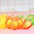Led String Fairy Lights Lemon Garland Lamp Chain Garden Christmas Kid Bedroom Birthday Wedding Outdoor Lighting Party Decoration--YellowLemon--4.5M 30LEDs Control. 