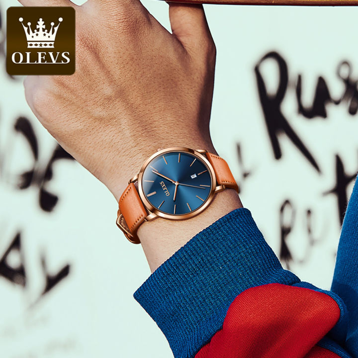 OLEVS%205869%20Fashion%20Casual%20Men's%20Watches%20Waterproof%20Sports%20Leather%20Quartz%20Watches%20For%20Men%20-%20Image%205