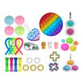 【Happy baby toy store】Fidget popper fidget pack fidjet toy popite antistress anti-stress straesantes Polka antistress Push touch toy Random style 1pcs.