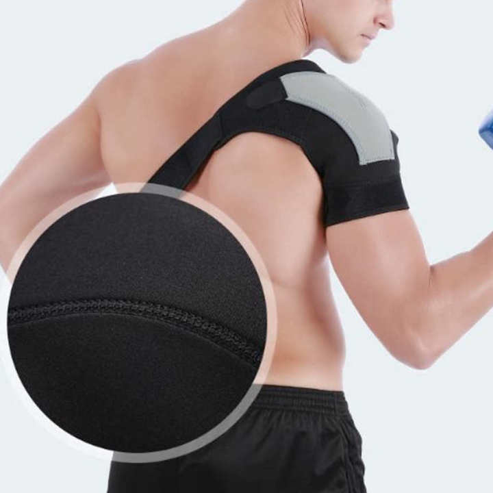 Sport%20Bandage%20Adjustable%20Shoulder%20Pad%20Protection%20Strain%20Protective%20Gear%20Right%20Protector%20Gray%20-%20Image%204