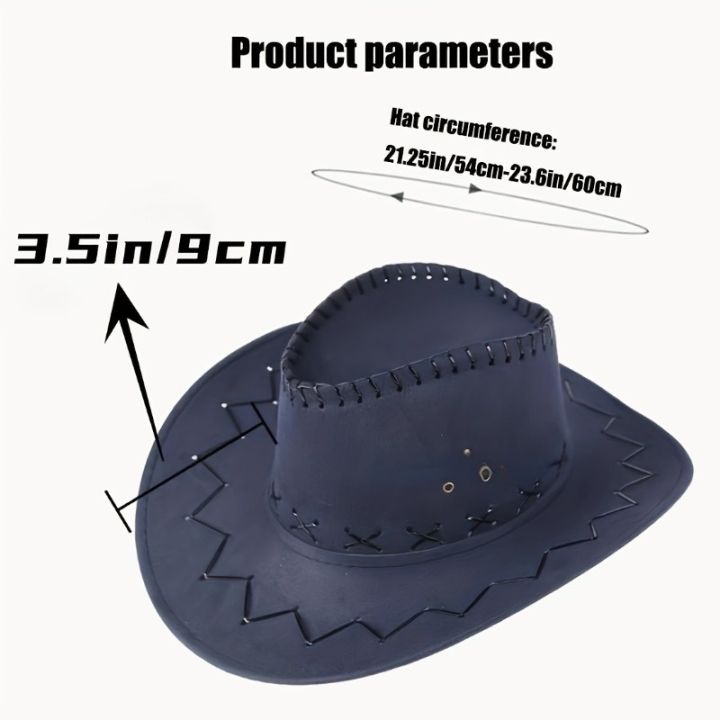 Suede%20Western%20Cowboy%20Hat%20Sun%20Block%20Visor%20Hat%20Straw%20Hat%20Large%20Brim%20Hats%20for%20Men%20and%20Women%20-%20Image%202