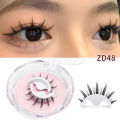 Korean Self Adhesive Eyelashes Natural Lashes Reusable Eyelashes Supplies Manga Eyelashes Blush Makeup Products. 