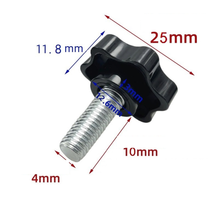 Torx%20Handle%20Screw%20Plastic%20Star%20Bolt%20Handle%20Screw%20Plastic%20Knob%204mmx9.8mm%20-%20Image%204