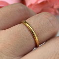 Stainless Steel 2mm Thin Rings Simple Design Alloy Finger Jewelry Stylish Women. 