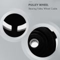 95mm Wearproof Bearing Pulley Wheel Cable(Black). 