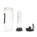 2X 1000Ml/32Oz Fruit Infusing Infuser Water Bottle Plastic Sports Detox Health Black. 