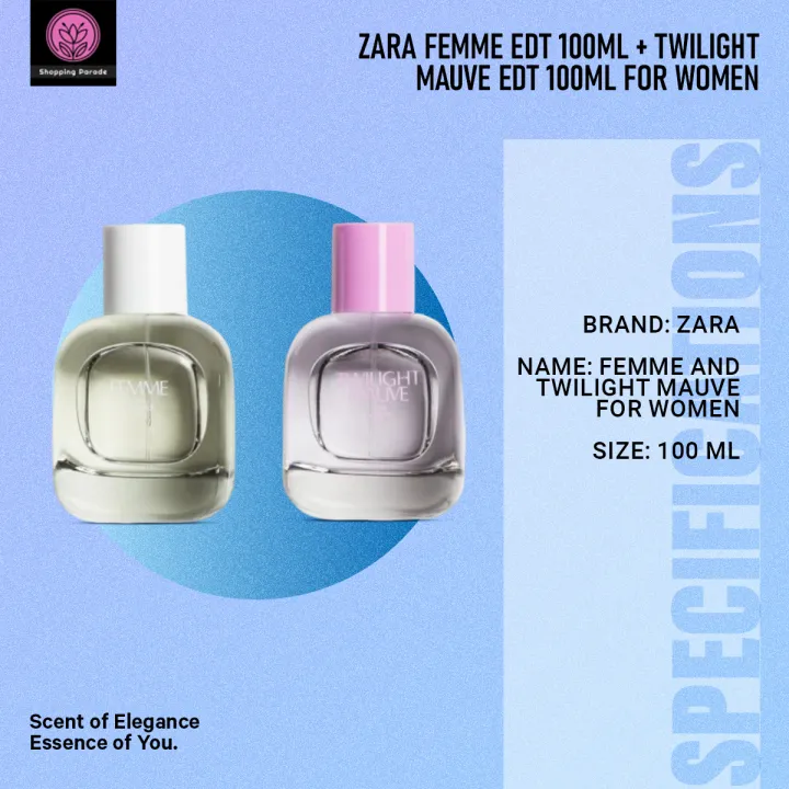 Zara%20Femme%20Edt%20100ml%20+%20Twilight%20Mauve%20Edt%20100ml%20for%20Women%20-%20Image%202