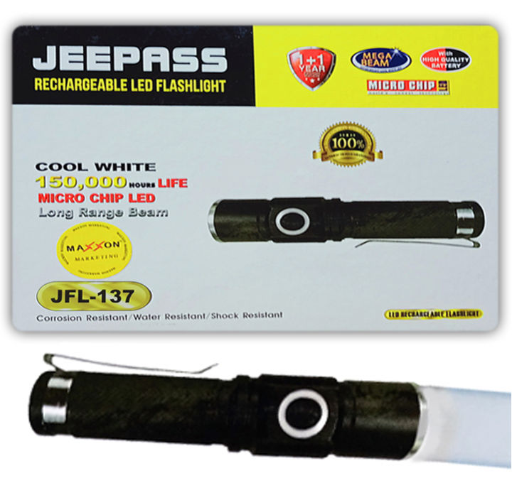 JEEPASS-JFL-137%20Rechargeable%20LED%20FlashLight%20/%20LED%20Rechargeable%20Torch%20Light%20-%20Image%205