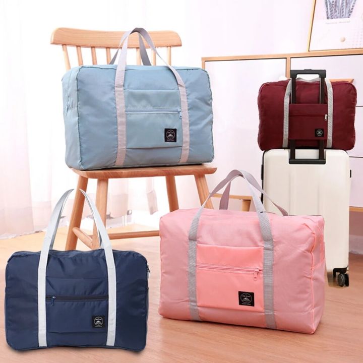 2023 New Nylon Foldable Travel Bags Unisex Large Capacity Luggage Bag Women Portable WaterProof Handbags Men Travel Accessories