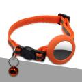 Kitten Collar Anti-Lost  and Safety Buckle Adjustable Belt Airtag Pet Collar Reflective Nylon. 