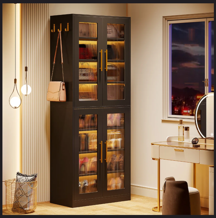 Kendricks 24 Pair 5 fit Shoe Storage Cabinet without Hanging Huk, 4 ...