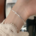 Fashion Sweet Bow Bracelets For Women Girls Sparkling Delicate Ribbon Bowknot WANNA. 