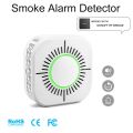 Wireless Smoke Detector Compatible with Sonoff RF Bridge for Smart Home Alarm Security 433MHz Sensitive Super-long standby life.