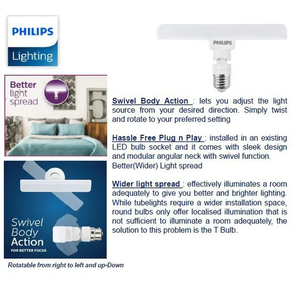 Philips%20Stellar%20Bright%20T-Bulb%2010W%201000%20lumen%203000K%20Linear%20E27(Thread%20Type)%20-%20Image%206
