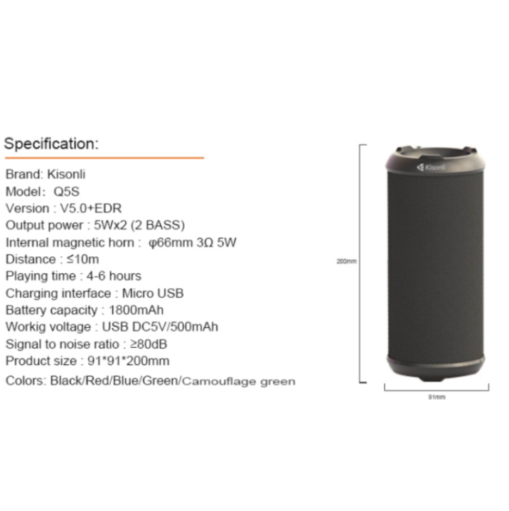 KISONLI%20Q5S%20Waterproof%20Bluetooth%20Speaker%20Portable%20Dual%20Bass%20Support%20FM%20Radio,%20TF,%20AUX%20-%20Image%204