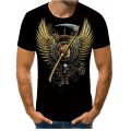 Graffiti T-shirt men's painting picture 3D printing -hop street clothing loose and comfortable fabric O-neck men's T-shirt.