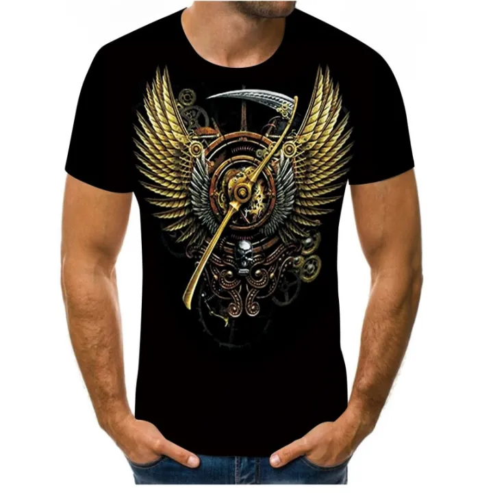 Graffiti%20T-shirt%20men's%20painting%20picture%203D%20printing%20-hop%20street%20clothing%20loose%20and%20comfortable%20fabric%20O-neck%20men's%20T-shirt%20-%20Image%202