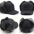 3 in 1 Winter Cap Hat for Men and Women Fur Warm Windproof Cap (Adjustable) Outdoor Velvet Fishing Skiing Base ball Cap Hats.