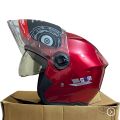 STM Half face Best Quality helmet for Man & Women- red/black.