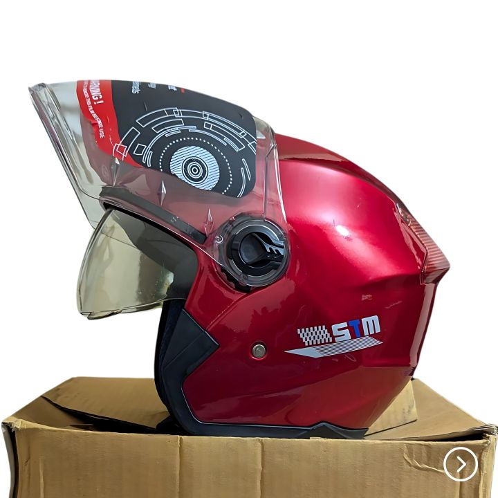 STM%20Half%20face%20Best%20Quality%20helmet%20for%20Man%20&%20Women-%20red/black%20-%20Image%204